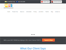 Tablet Screenshot of moviebookingsystem.com